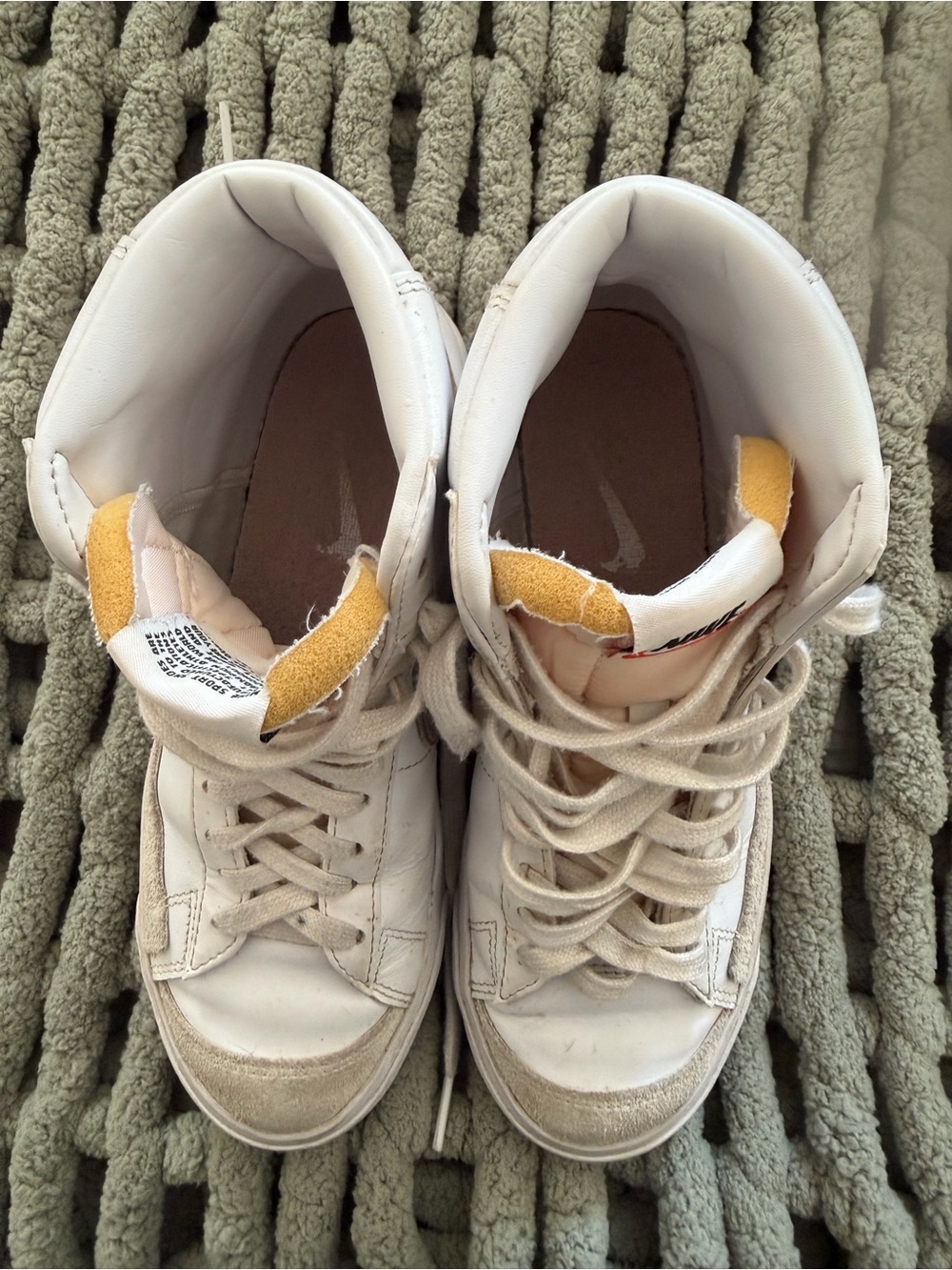 Nike White High-Top Sneakers